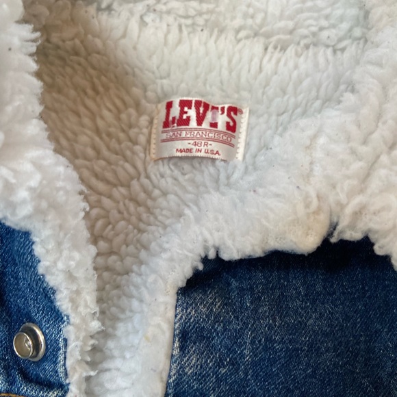 Vintage Rare Levi's Made in USA Sherpa Jacket Fits L/XL Great Condition - Picture 2 of 4